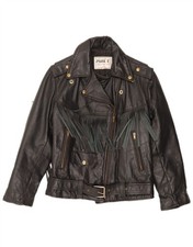 PARK V Girls Leather Biker