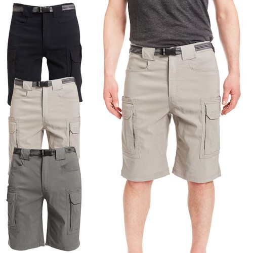 Mens belted cargo shorts - mens,