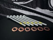 NEW Genuine Mercedes-Benz Set of 6 Diesel Injector Bolts & Copper Washers ZIN6