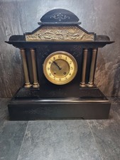 Antique Black Slate Mantel