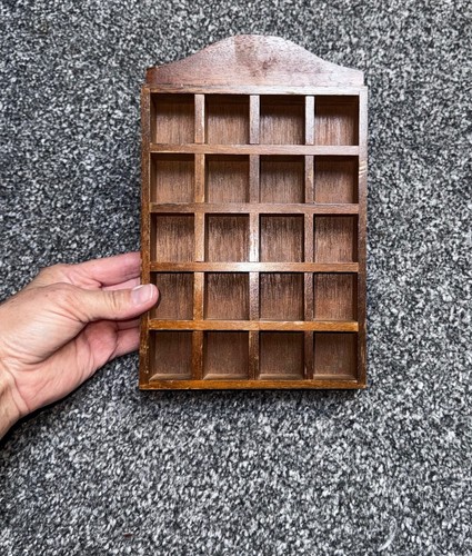 Vintage wooden wall display - wooden,