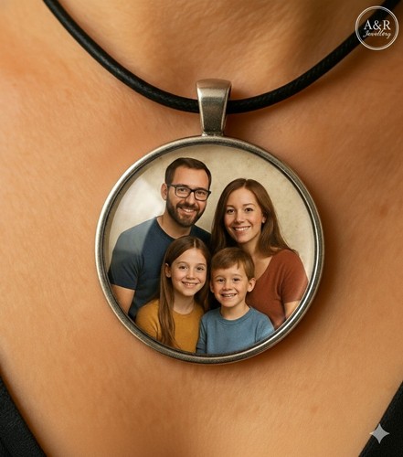 Personalised photo necklace - personalised,