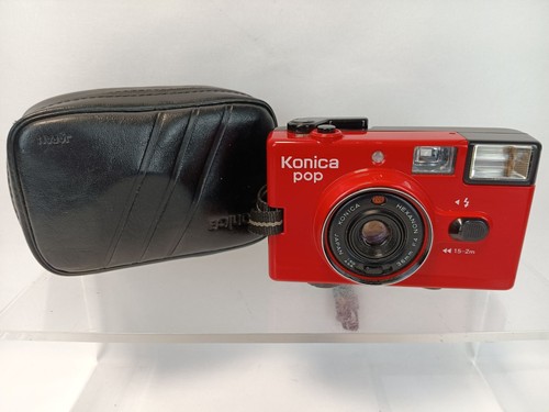 Konica pop 35mm film camera - konica,