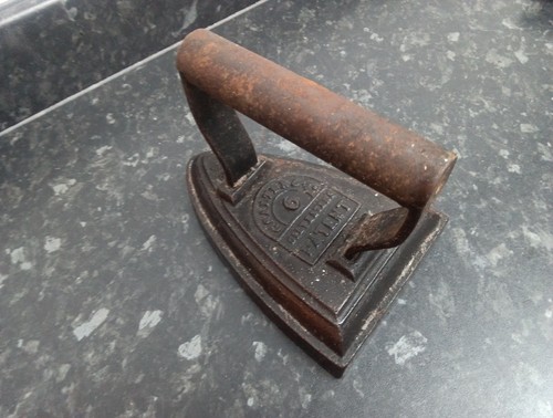 Vintage cast iron - iron, flat