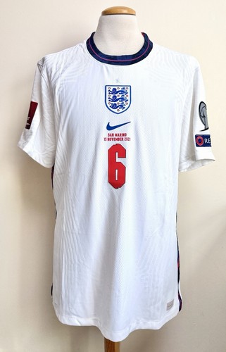 England 2021 match worn shirt - england,