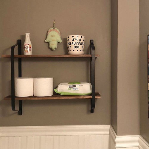 Industrial style wall shelves - wall,