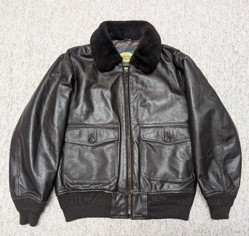 Vintage leather bomber m - leather,