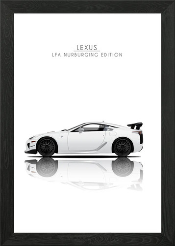 Lexus lfa framed wall - lexus,
