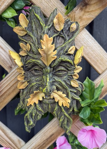 Green man garden - green, wall