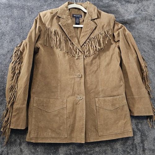 Vintage denim suede leather - suede,