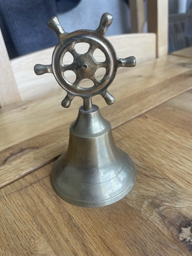 Vintage nautical brass bell - vintage,