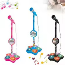 Kids Microphone Stand Toy Portable Children Karaoke Electronic Party Stand