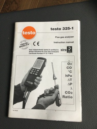 Testo 325 flue gas - flue, analyser