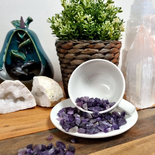 Amethyst gemstone chips bulk - gemstone,