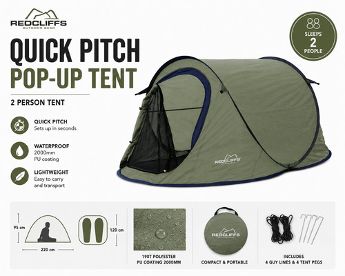 Redcliffs quick pitch - pitch, up