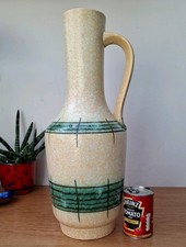 Vintage Mid Cent 50s 60s VEB Gräfenroda ELBE 00 German Pottery Floor Vase 50cm