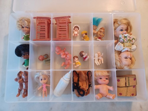Vtg mini baby dolls - lot, 20