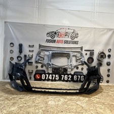 AUDI A3 8V S LINE HATCHBACK FRONT BUMPER Black 8V3807437AM 2016 17 18 Genuine 