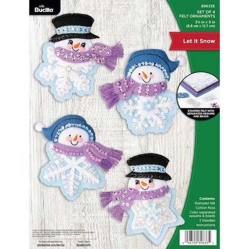 Bucilla felt ornaments - felt,