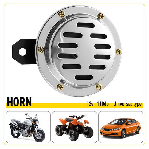 12v universal horn chrome - universal,