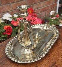 Antique Brass ships Candle