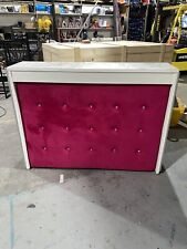 salon reception desk Home Bar Beauty Shop Counter Diamanté Button Upholstered