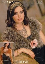 Sirdar Foxy Knitting Pattern:8549 Ladies Boleros , Foxy + DK, 32-42 inch bust