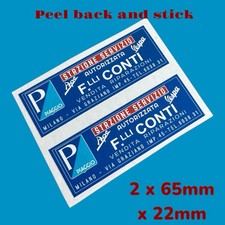 Vespa Piaggio Conti Ape  Scooter Dealership Dealer Vinyl Sticker Li Tv Sx LD Px