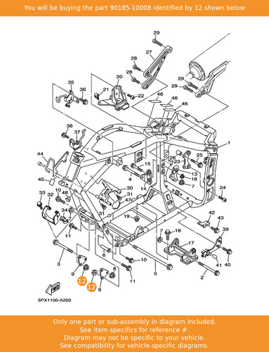 Yamaha nut self locking - yamaha, self-locking