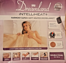 Dreamland Intelliheat 16705 Electric Overblanket Cream Double Size Dual Controls