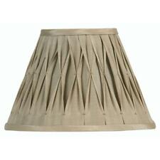 Sand Pinched Pleat Silk Effect Fabric Lampshade Ceiling Light Table Lamp Shade