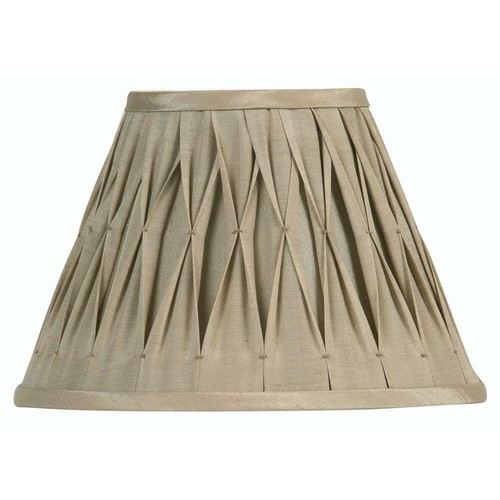 Sand pinched pleat silk effect - pinched,