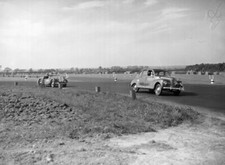 A Jowett Javelin leads a