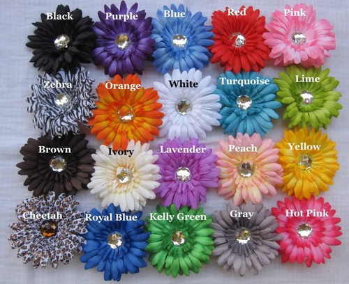 Silk gerbera daisy flower - 4",