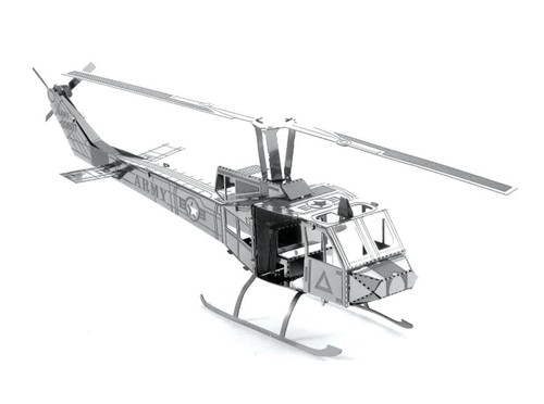 Metal earth huey helicopter - earth,