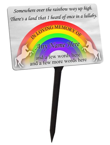 Personalised memorial plaque - personalised, &