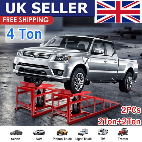 Ton hydraulic car ramps - hydraulic, 2pc