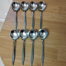 8 x Viners Mosaic Soup Spoons