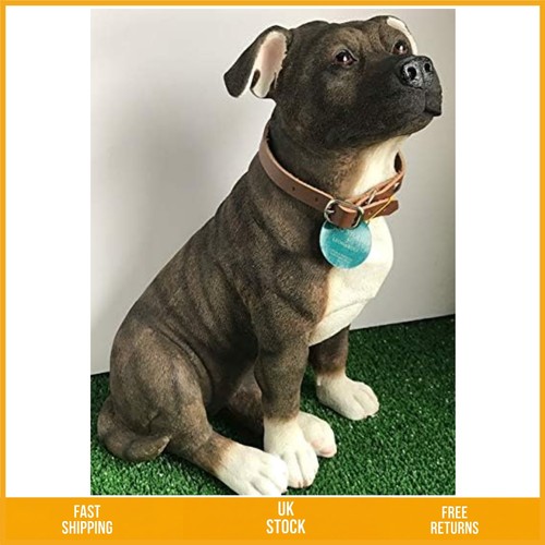 Lifelike brindle staffy - lifelike,