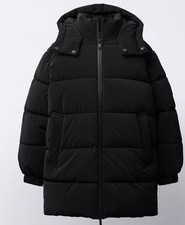 ZARA Mid Long Puffer Coat DOWN