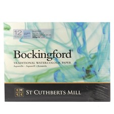 Bockingford Watercolour Paper Pad cold presssed Not 12 Sheet 300gsm 140lb