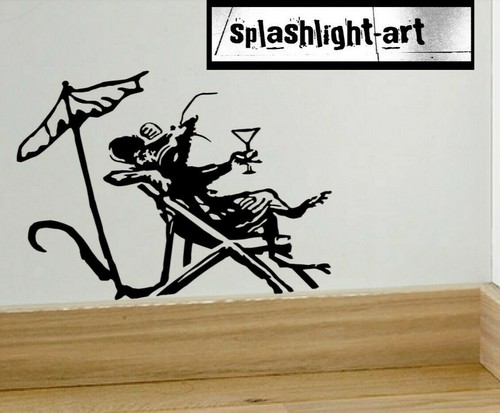 Banksy deckchair rat vinyl - deckchair,