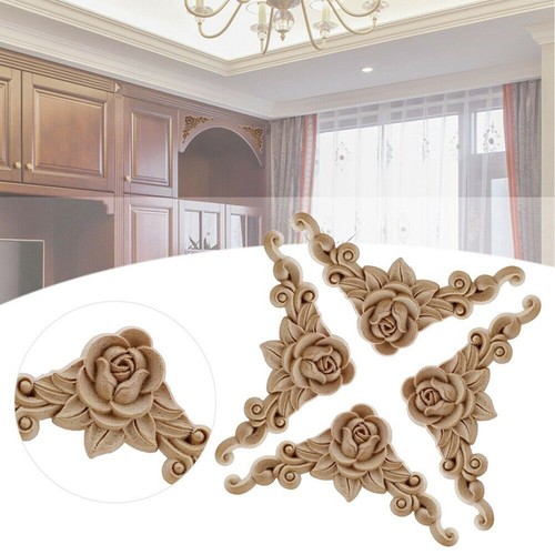 Wooden carved corner onlay - corner,