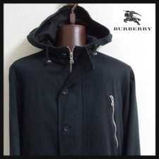Burberry Black Label Mods Coat Black With Zipper For Men US size S Authentic