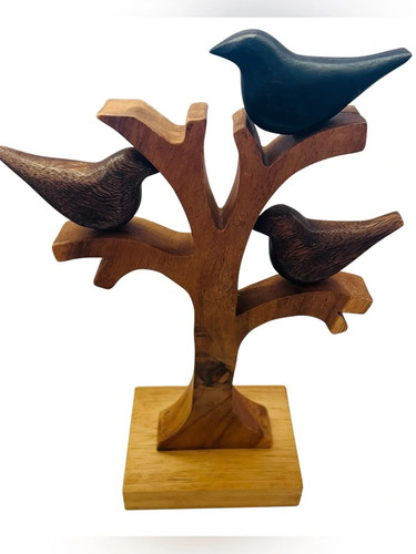 Handcrafted wooden tree - handcrafted,