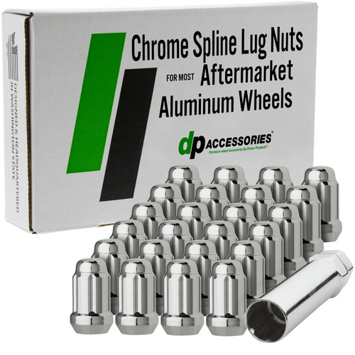Chrome lug nuts - nuts, for