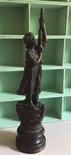 Antique Spelter Figure ‘ AU SECOURS’  ‘To The Rescue’, Collectible