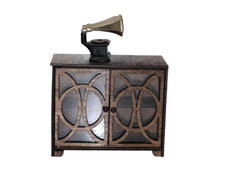 1/12 scale dolls house art deco cabinet, drinks cabinet, display kit