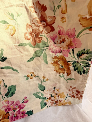 Vintage floral curtain - vintage,