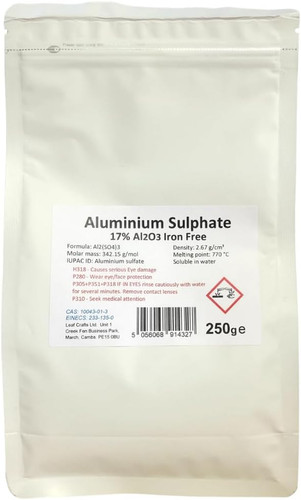 250g bag aluminium sulphate - bag,